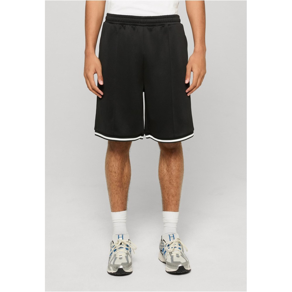 Urban Classics - Interlock Pintuck Baseball Shorts - Black
